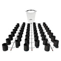 AutoPot 48 Pot GeoPot System with 3 Gallon Fabric Pots - Self-Watering Hydroponic System Black