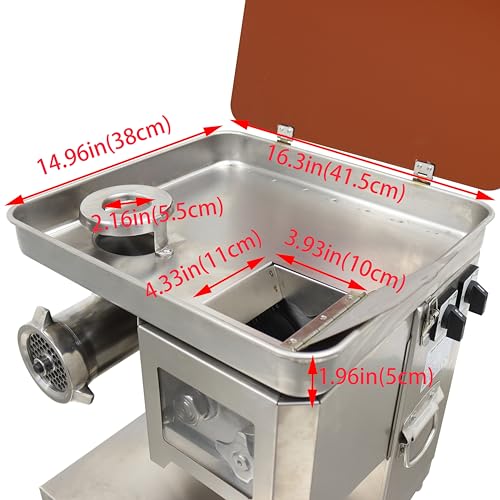 LGXEnzhuo Dual-purpose Desktop Meat Grinder Cutting Machine Gray