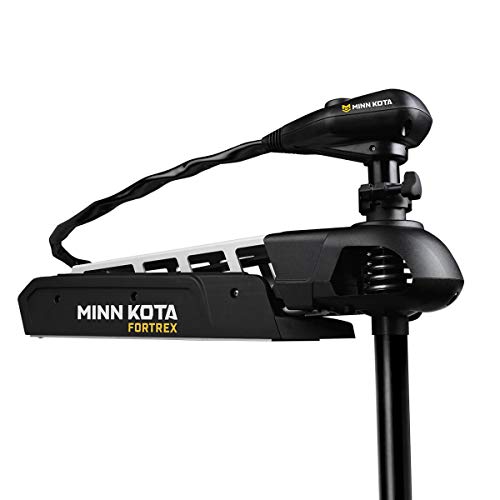 Minn Kota Fortrex 80 lb. Thrust Trolling Motor with Dual Spectrum Chirp Sonar, 45" Shaft, Foot Control Black