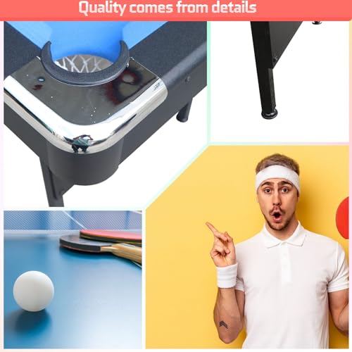 LWDUDE Upgraded 5.5 FT Portable Pool Table Blue
