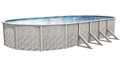 Wilbar Above-Ground Swimming Pool 52-Inch Resin Steel with Smartline Liner & Skimmer Meadows Reprieve