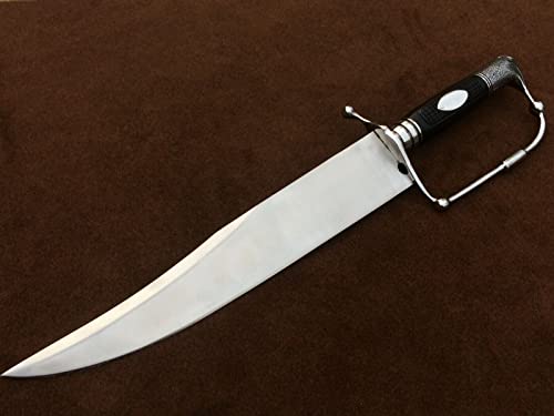 SUFI Custom Handmade 5160 Spring Steel Juan Segiun Bowie Knife Museum Replica White