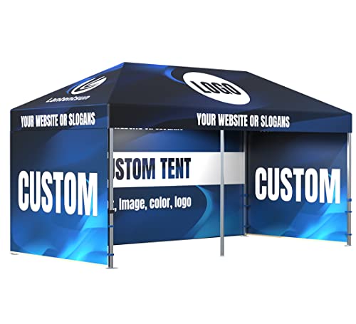 LANTENTSUN 10X20ft Custom Durable Easy Pop Up Canopy Tent Kit with Walls and Frame Custom Color