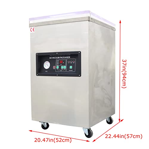 INTSUPERMAI Single Chamber Vacuum Packaging Machine DZ450 Stainless Steel Sealer 110V