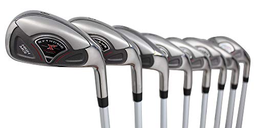 Extreme X7 Big & Tall Men's Iron Set +1" Right Regular Flex Graphite Black