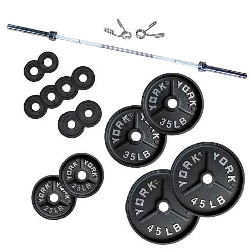 York Barbell Deep Dish Olympic Weight Plate Set
