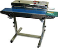 American International Electric Horizontal Conveyor Band Sealer with Stand, 20 Mil Max Seal, 1/12 HP Motor, 0-572°F Temperature, 500 Watts, 40 ft/min Speed