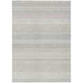 HomeRoots 10' x 14' Ivory Striped Washable Non-Skid Indoor Outdoor Area Rug Ivory