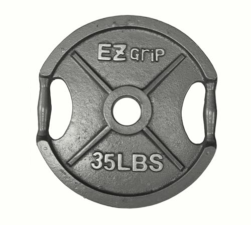 Ader Sporting Goods Olympic Universal White Bench w/Bar & 255lbs Gray Easy Grip Olympic Plates Set Black