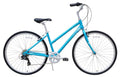 Firth Sports CT Explorer 7 Speed Women's 700C Hybrid Bicycle Lightweight Aluminum Alloy Frame Light Blue