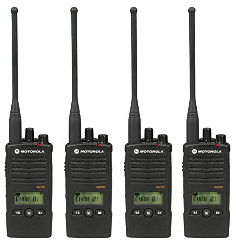 Motorola 4 Pack RDU4160D Two Way Radio Walkie Talkies Black