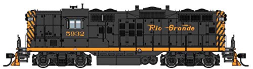 Walthers Proto HO Scale EMD GP9 Phase II LokSound 5 DCC Denver & Rio Grande Western #5932 Black/Aspen Gold