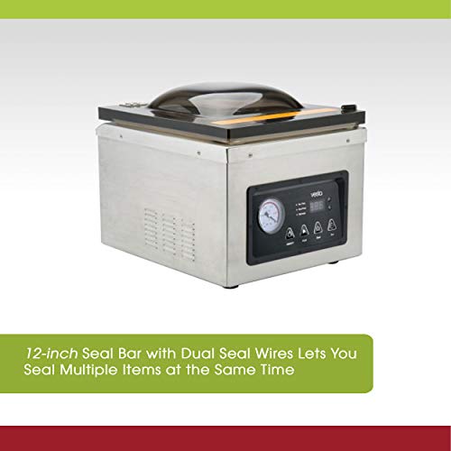V Vesta Precision Chamber Vacuum Sealer C25v High-Speed 1100-Watt Oil Pump