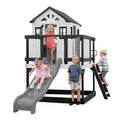 Backyard Discovery Sweetwater Heights White Cedar Playhouse with Slide & Ladder