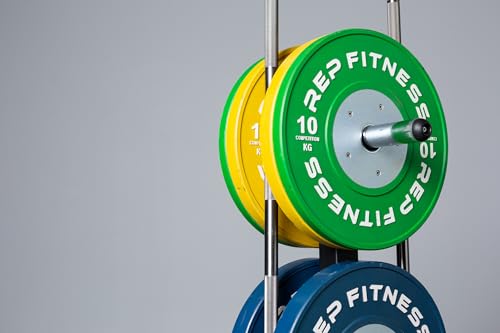 REP Competition Bumper Plates 90kg Set Green Yellow Blue