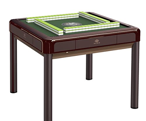 usamjtable Automatic Mahjong Table Coffee 4-Leg Style with 40mm Numbered Tiles & Accessories