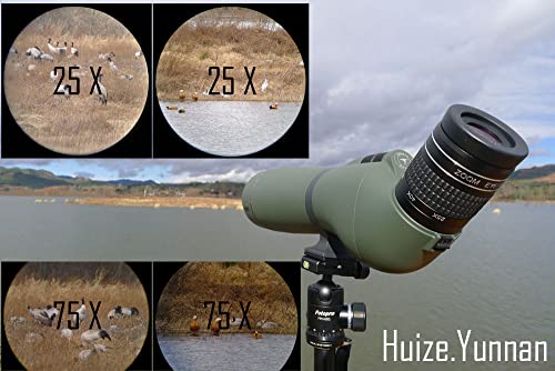 Generic Shuntu TLS APO ED Field Flattener Waterproof Spotting Scope Green