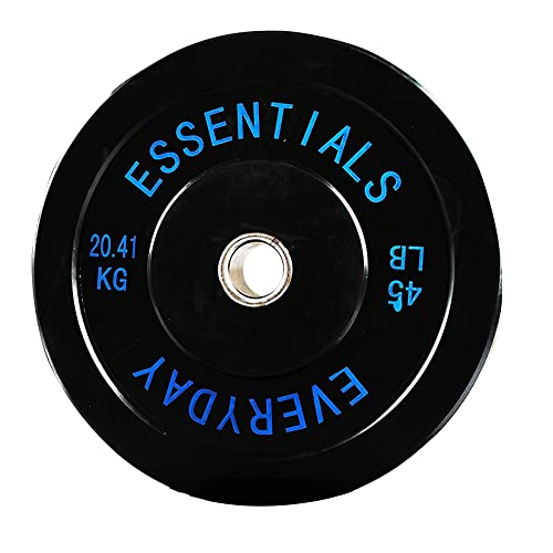 BalanceFrom Olympic Bumper Plate Weight Plate Set Black
