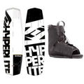 Hyperlite Wakeboard Package Agent 142 cm with Frequency Binding White Black