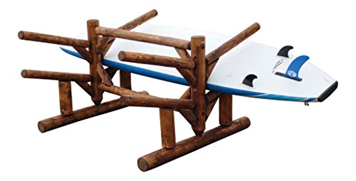 Log Kayak Rack 4 Place Paddle Board Storage Rack Canyon Brown