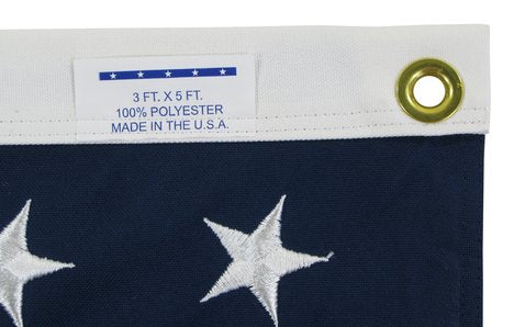 Flag Zone 30' x 50' Tough Tex 2-Ply Polyester US Flag