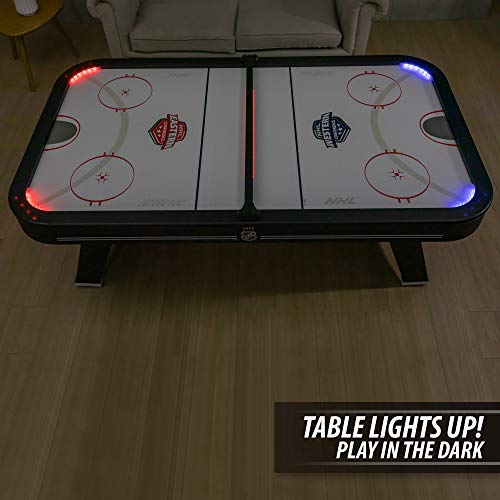 EastPoint Sports Triple-Deke Hover Hockey Table with LED Scoring and Sounds, Power Play Pro 84