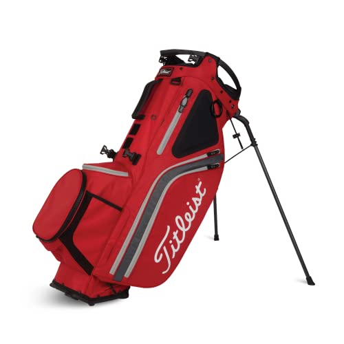 Titleist Hybrid 14 Golf Bag Red/Charcoal/Gray