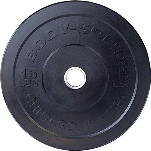 Body-Solid Chicago Extreme Bumper Plate Black