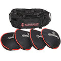 HYPERWEAR Adjustable Sandbag Workout Bag with SandBell Kettlebells LG 160lb Red