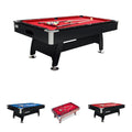 RACK Draco 7-Foot Tournament Pool Table Red Felt Black Body