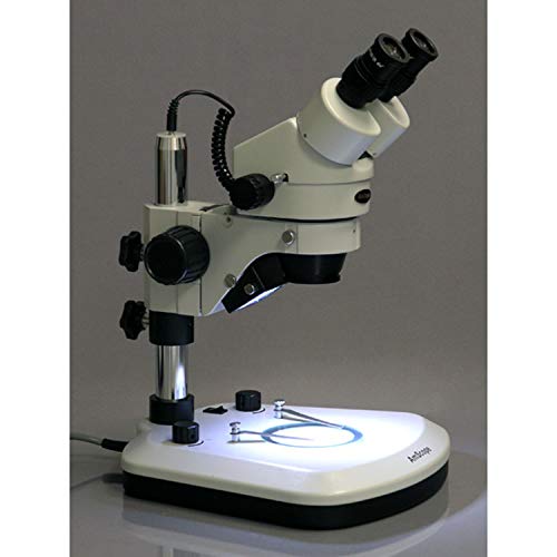 AmScope Professional Binocular Stereo Zoom Microscope 7X-45X White