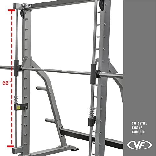 Valor Fitness Smith Machine Multi-Function Power Cage Silver