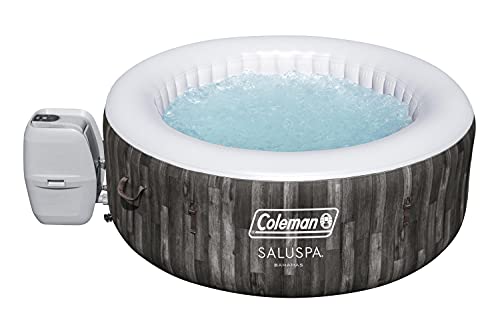 Inflatable Coleman SaluSpa Bahamas 4-Person Portable Hot Tub Blue