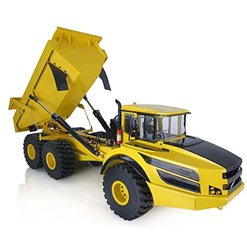 TOUCAN RC HOBBY 1/14 Metal Hydraulic Articulated Truck Dumper Yellow