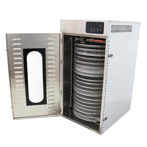 HQHAOTWU 20 Layers Rotary Food Dehydrator Machine Stainless Steel Commercial Dryer