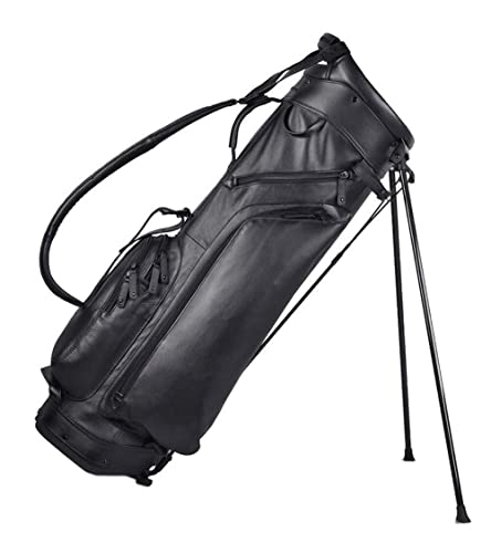 Sun Mountain 2019 Men's Leather Stand Golf Bag Black