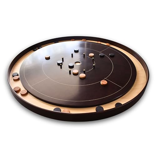 Crokinole Canada Tournament Crokinole Board Game Set Brown