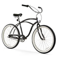 Firmstrong Urban Man Beach Cruiser Bike 26-Inch 3-Speed Matte Black