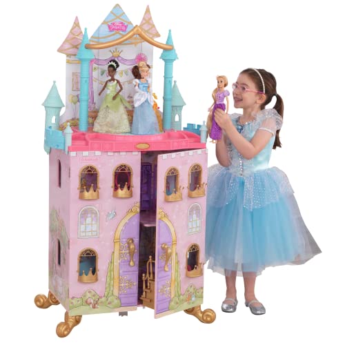 KidKraft Disney Princess Dance & Dream Wooden Dollhouse Pink