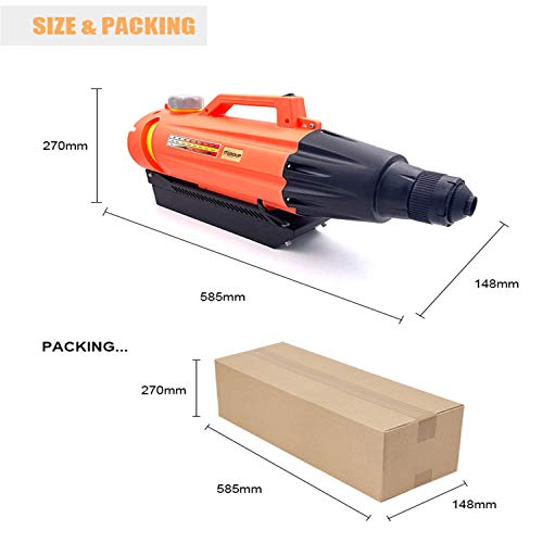 3T Group 730 Car Fogger Electrostatic Sprayer Handheld Battery ULV Fogger Orange