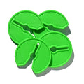 Golf Ball Divers Dry Grip Small 3" Inch Vivid Green 800 Pack