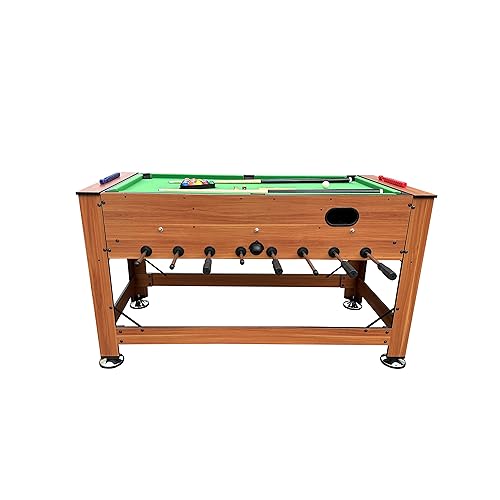 KICK Dyad 55" 2-in-1 Multi Game Table Brown