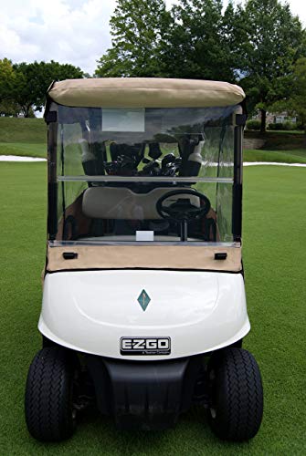 DOORWORKS GOLF CART ENCLOSURES Golf Cart Cover Black - Utility Box / Rear Seat