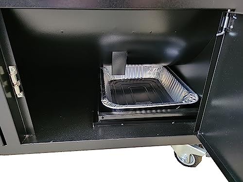 Pellet Pro Double D Vertical Cabinet Pellet Smoker with PID Controller Black