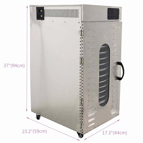 TECHTONGDA Commercial 16-Layer Food Dehydrator Rotary Dryer Stainless Steel