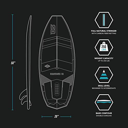 Driftsun Wakesurf Board 4' 8" Length Custom T2 Throwdown Wake surf