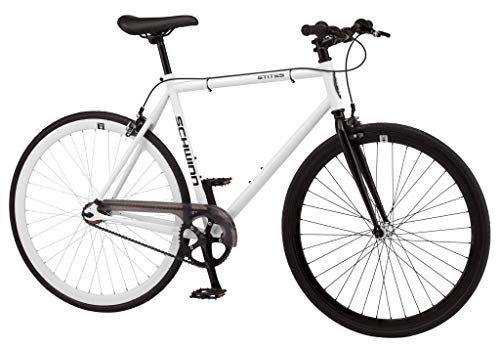 Schwinn Stites Fixie Adult Commuter Road Bike White