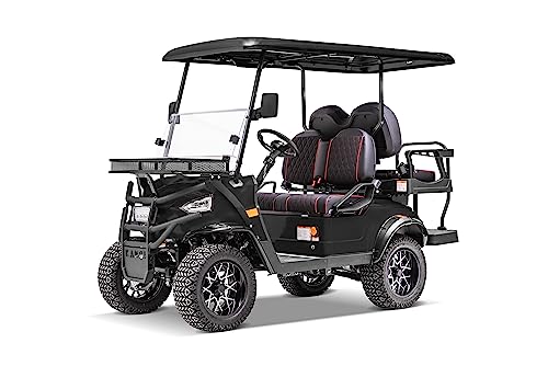 Kandi America Electric Cruiser for Adults 4 Passenger - 5,000-Watt Motor - Electric Cart - Heavy Duty Golf Cart - Matte Black