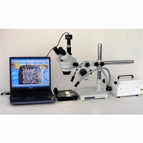 AmScope SM-3TY Trinocular Stereo Zoom Microscope 7X-90X Magnification