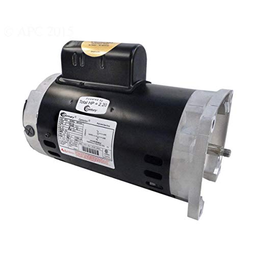 The Pool Supply Shop 2 Horsepower Square Flange Full Rated Pool Pump Motor 1.30 SF Black